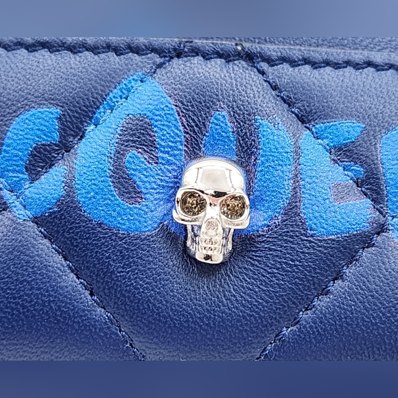 Alexander McQueen Graffiti Card Holder NWOT - Picture 4 of 8